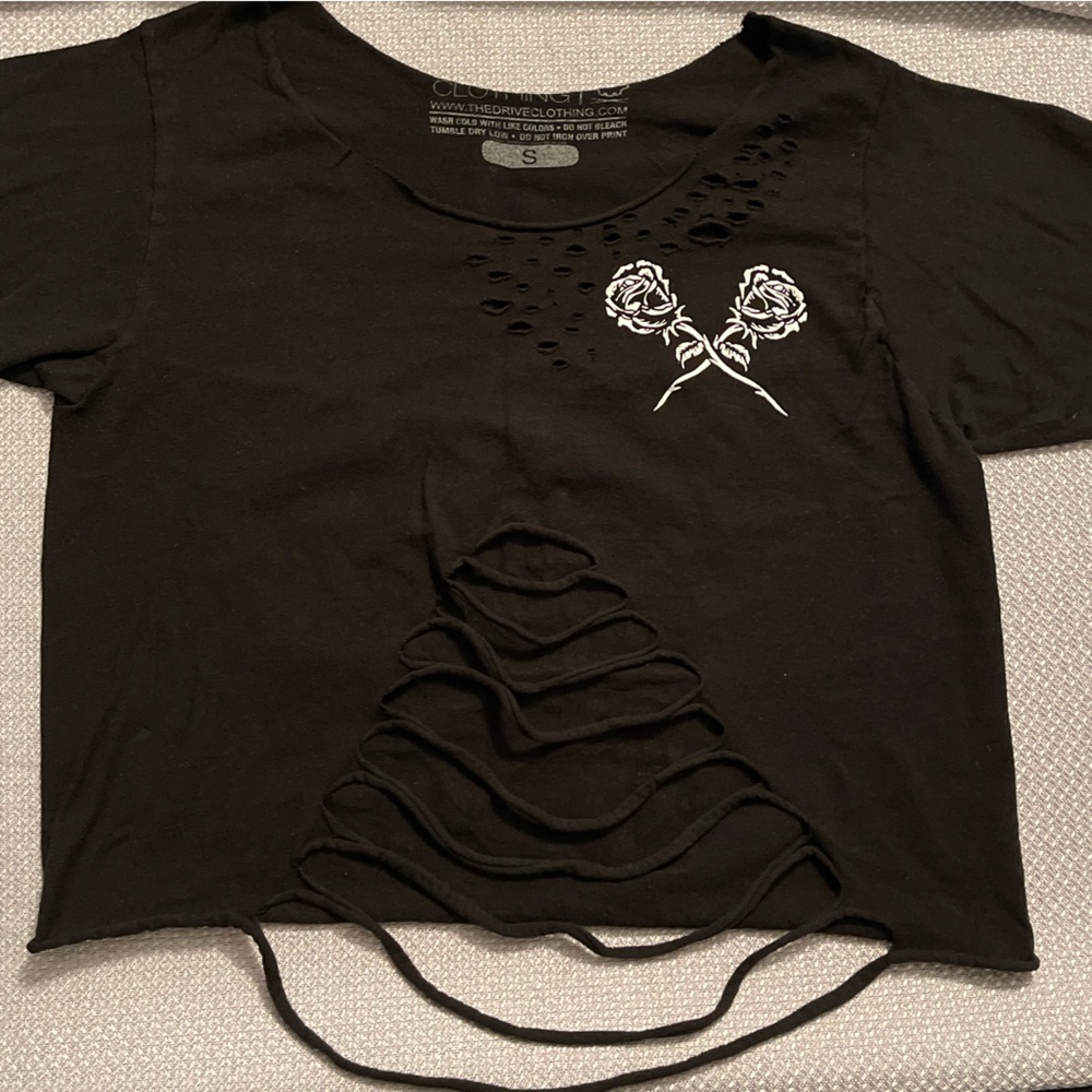 DTC distressed shirt